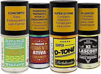 kit-4-bases-tratamento-endurecedor-top-beauty-sos-unhas - Imagem
