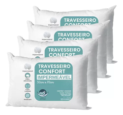 kit-4-travesseiro-conjunto-cama-50x70-capa-removivel-macio - Imagem