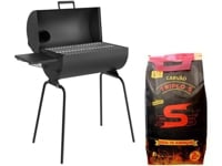 kit-churrasqueira-a-carvao-portatil-a-bafo-metavila-carvao-vegetal-triplo-s-2kg - Imagem