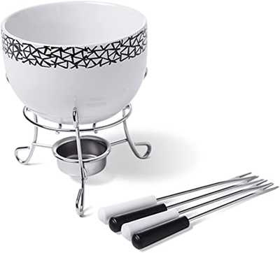 kit-fondue-ceramica-branca-conjunto-6-pcs-aparelho-brinox - Imagem