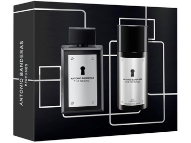 kit-perfume-antonio-banderas-the-secret-masculino-eau-de-toilette-100ml-com-desodorante - Imagem