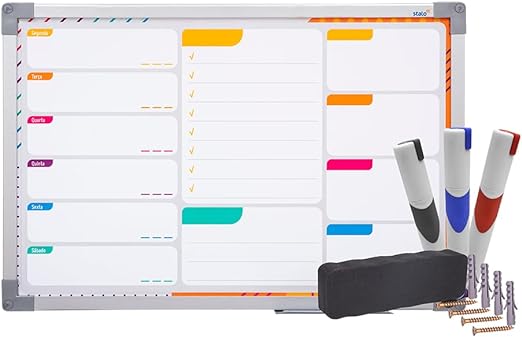 kit-quadro-planner-soft-colors-pop-moldura-mdf-revestido-na-cor-aluminio-stalo-60x40 - Imagem