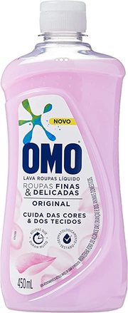 Omo Lava-roupas Líquido Roupas Finas E Delicadas Original Frasco 450ml Omo 450 Ml
