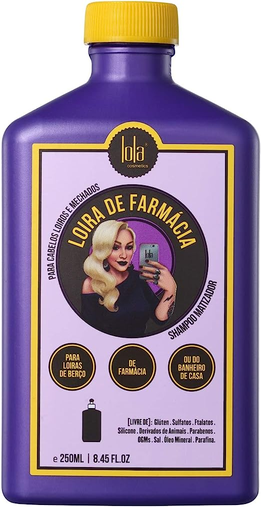 Loira de Farmácia Shampoo Matizador 250ml , Lola Cosmetics