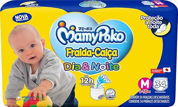 mamypoko-fralda-calca-dianoite-m-34-unidades - Imagem