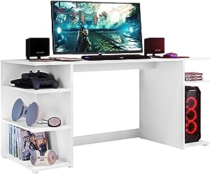 mesa-gamer-escrivaninha-guilda-multimoveis-branca - Imagem
