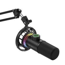 microfone-condensador-gamer-husky-gaming-blizzard-200-preto-rgb-antivibracao-suporte-articulado-de-mesa-hgmm013 - Imagem
