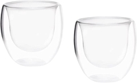 mimo-style-par-de-copos-para-cafe-parede-dupla-sem-alca-material-vidro-borossilicato-de-capacidade-de-80-ml-resistente-suporta-altas-e-baixas-temperaturas-nao-queima-as-maos - Imagem