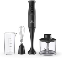 Mixer Misturador Multiuso Electrolux 3 Em 1 400w 2 Velocidades 3 Acessórios Mini Processador Capacidade Resistente Temperatura 600ml Livre Bpa Eib10 Preto 127v
