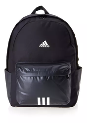 mochila-classica-badge-of-sport-3-stripes-preta-adidas-cor-blackwhite-desenho-do-tecido-liso - Imagem