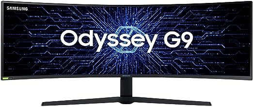 monitor-gamer-curvo-samsung-odyssey-49-dqhd-240hz-1ms-tela-super-ultrawide-hdmi-display-port-usb-g-sync-freesync-premium-pro-com-ajuste-de-altura-branco-serie-g9 - Imagem