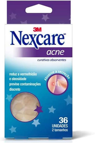 nexcare-3m-curativos-absorventes-para-acne-transparente-36-unidades - Imagem
