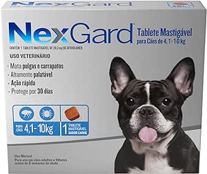 nexgard-antipulgas-e-carrapatos-para-caes-de-41-a-10kg-1-tablete - Imagem