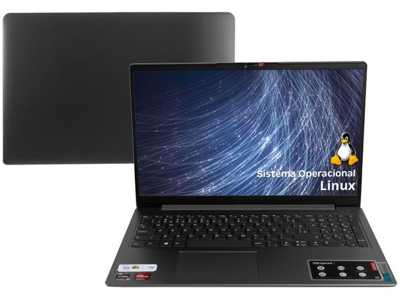 notebook-lenovo-ideapad-3i-amd-ryzen-5-8gb-256gb-ssd-156-full-hd-linux-82mfs00100 - Imagem