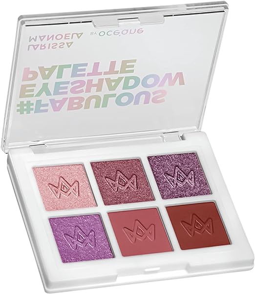 oceane-paleta-de-sombras-larissa-manoela-fabulous-versatil-e-compacta-alta-fixacao-e-pigmentacao-textura-macia-com-4-tons-cintilantes-e-2-mattes - Imagem
