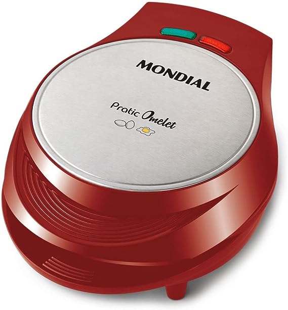 omeleteira-mondial-pratic-omelet-1000w-om-03-vermelha-127v - Imagem