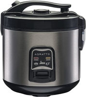 PANELA ELETRICA ARROZ INOX E VISOR VIDRO PAI6X 220V AGRATTO, Agratto, 5956, Inox