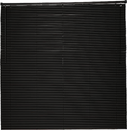 persiana-para-janela-com-laminas-horizontais-de-pvc-25mm-l-140-m-x-a-130-m-preta - Imagem