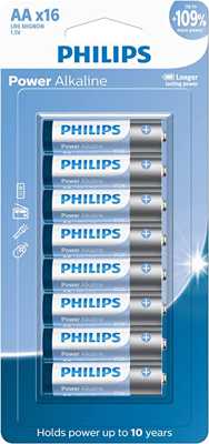 philips-pilha-alcalina-aa-15v-com-16-unidades-lr6p16b59-azul-branco-e-prata-padrao - Imagem