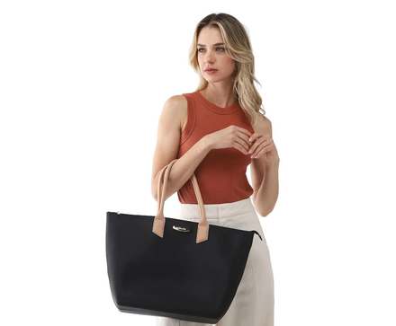 bolsa-tiracolo-petite-jolie-big-shopping-preta - Imagem