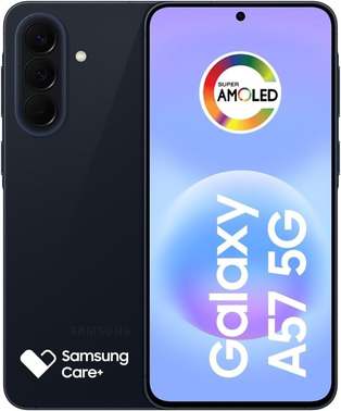 Smartphone Samsung Galaxy A57 5G 256GB, 8GB RAM, Câmera Tripla de até 50MP OIS, Selfie de 12MP Video HDR, IP68, Tela Super AMOLED 6.7", Até 6 Atualizações de Android e Segurança (Azul Escuro)