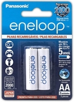 pilha-recarregavel-eneloop-aa-pequena-bk-3mcce2bb-panasonic-cartela-com-2-unidades - Imagem