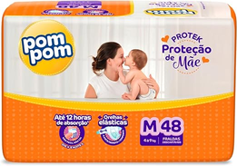 pom-pom-fralda-protek-protecao-de-mae-mega-m-48-unidades - Imagem