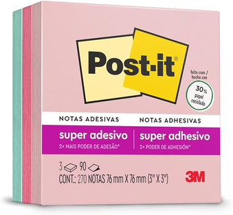 post-it-3m-blocos-de-notas-adesivas-colecao-paixao-por-viajar-76mm-x-76mm-270-folhas - Imagem