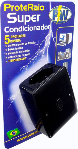 pw-protetor-com-temporizador-10a-127v-preto-prote-raio-super - Imagem