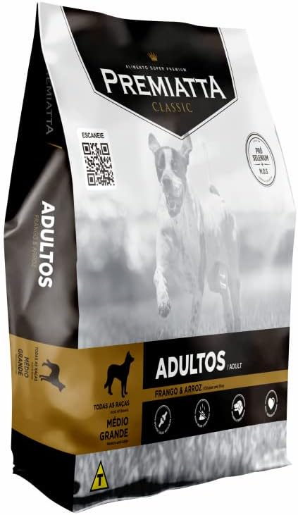 racao-premiatta-classic-caes-adultos-racas-medias-e-grandes-sabor-frango-e-arroz-15kg - Imagem