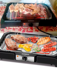 Churrasqueira Elétrica, Mondial, Preto, 1800w, 110v - Ch-05 Churrasqueira Elétrica, Mondial, Preto, 1800w, 110v - Ch-05