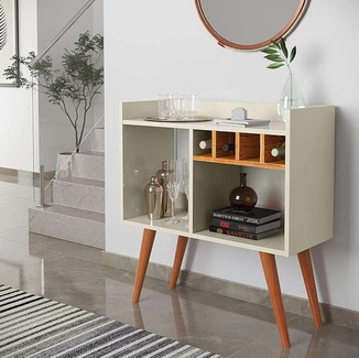 Aparador Buffet Industrial Escritório Hall De Entrada Rubi (offwhite-nature) Aparador Buffet Industrial Escritório Hall De Entrada Rubi (offwhite-nature)