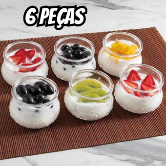 Conjunto de Tigelas de Vidro 6 peças Nadir Nature Conjunto de Tigelas de Vidro 6 peças Nadir Nature