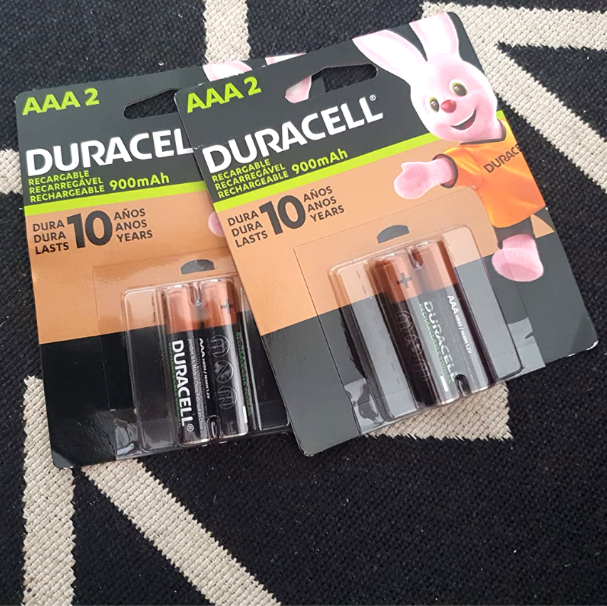 Pilha Recarregável AAA Palito DURACELL Com 2 Unidades Pilha Recarregável AAA Palito DURACELL Com 2 Unidades