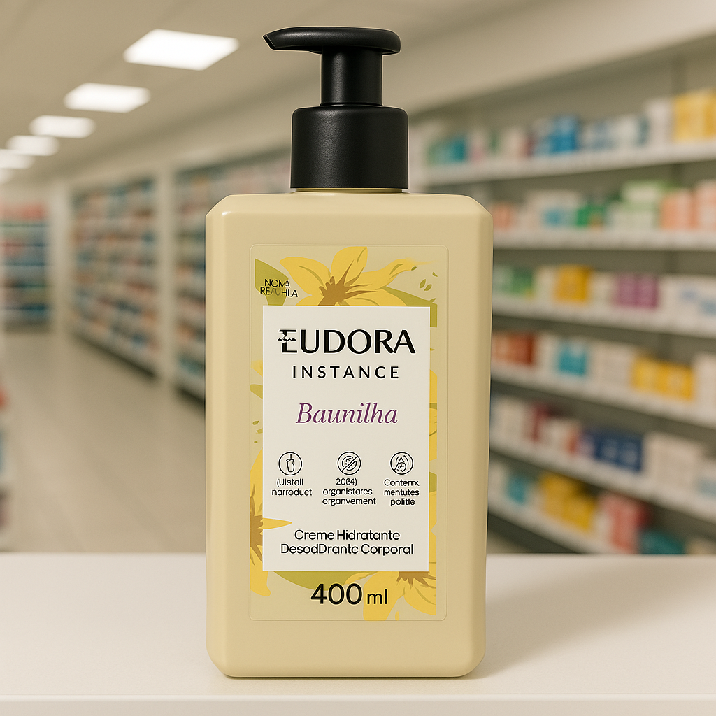 Eudora Instance Baunilha Creme Corporal 400ml Eudora Instance Baunilha Creme Corporal 400ml