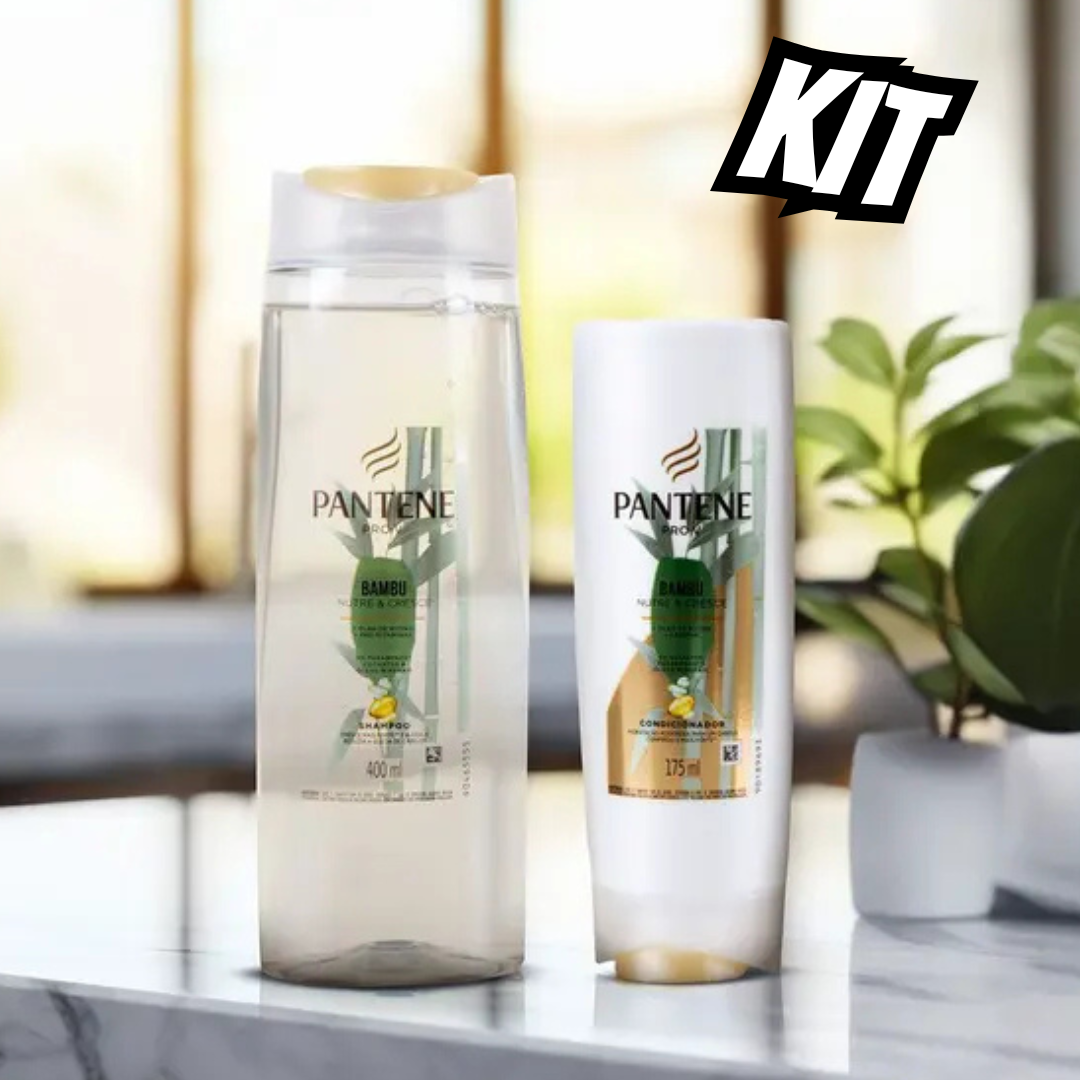 Shampoo e Condicionador Pantene Nutre & Cresce - Bambu Shampoo e Condicionador Pantene Nutre & Cresce - Bambu