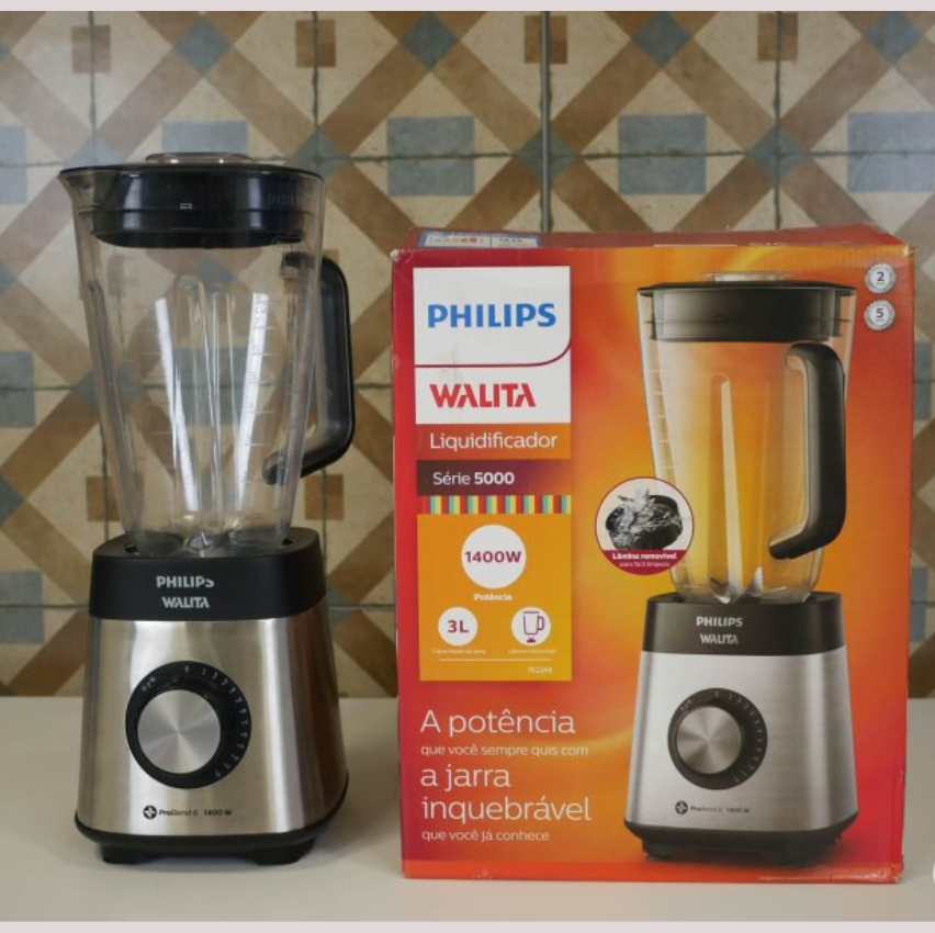 Liquidificador Walita Problend Ri2244/91 3L 1400W com 6 Lâminas Removíveis 12 Velocidades e Copo Tritan (durativa) - 110v Liquidificador Walita Problend Ri2244/91 3L 1400W com 6 Lâminas Removíveis 12 Velocidades e Copo Tritan (durativa) - 110v