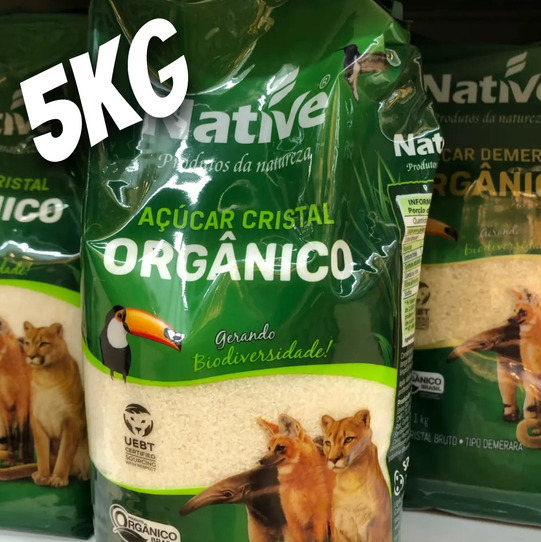 Açúcar Cristal Orgânico Native 5kg Açúcar Cristal Orgânico Native 5kg