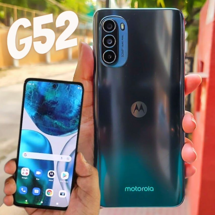 Smartphone Moto G52 128GB 4G Wi-Fi Tela 6.6'' Dual Chip 4GB RAM Câmera Tripla + Selfie 16MP - Preto Smartphone Moto G52 128GB 4G Wi-Fi Tela 6.6'' Dual Chip 4GB RAM Câmera Tripla + Selfie 16MP - Preto