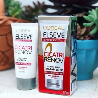 L'Oréal Paris Elsève Creme Tratamento Leave in Cicatri Renov, Branco L'Oréal Paris Elsève Creme Tratamento Leave in Cicatri Renov, Branco
