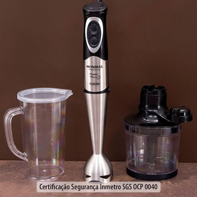 Power Mixer Premium, Mondial, Preto/Inox, 500W, 220V - M-07 Power Mixer Premium, Mondial, Preto/Inox, 500W, 220V - M-07