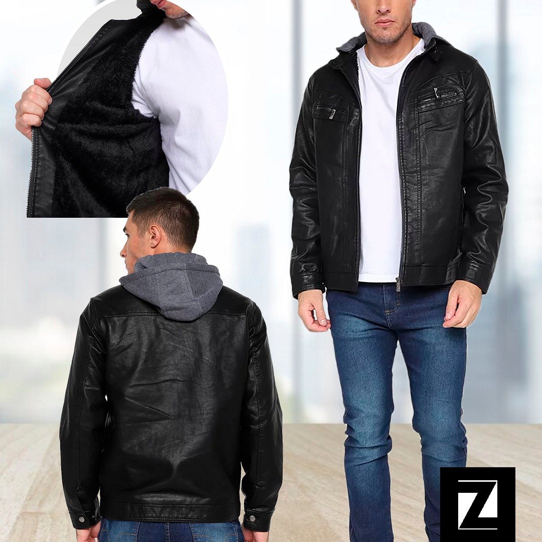 Jaqueta Black River Com Capuz Masculina - Preto Jaqueta Black River Com Capuz Masculina - Preto