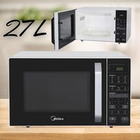 Micro-ondas 27l Branco E Preto Midea Led 220v Mxsa27p2 Micro-ondas 27l Branco E Preto Midea Led 220v Mxsa27p2