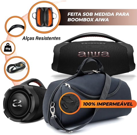 Case Bolsa Capa Protetora Polo Culture Compatível com Boombox Plus AIWA A Prova D'agua Oferta Case Bolsa Capa Protetora Polo Culture Compatível com Boombox Plus AIWA A Prova D'agua Oferta