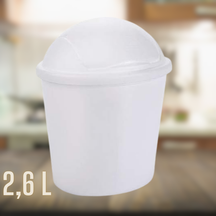 Lixeira Plasútil Branco 2.6 L Lixeira Plasútil Branco 2.6 L
