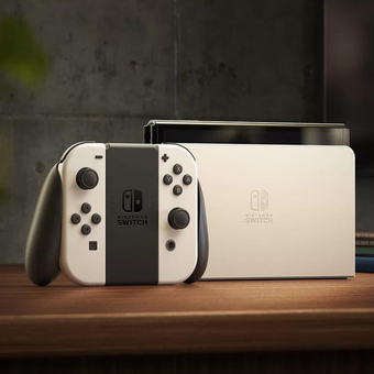 Console Nintendo Switch Oled 64gb Branco Com Joy-con Standard Hbgskaaa1 Console Nintendo Switch Oled 64gb Branco Com Joy-con Standard Hbgskaaa1