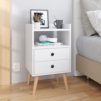 Kit 2 Mesinhas de Cabeceira Retrô Jogo Mesa Canto Lateral Cama Gavetas Nicho Decorativo Aparador Quarto Casal Dream - RPM (BRANCO) Kit 2 Mesinhas de Cabeceira Retrô Jogo Mesa Canto Lateral Cama Gavetas Nicho Decorativo Aparador Quarto Casal Dream - RPM (BRANCO)