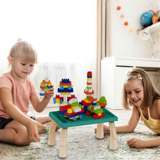 Mesa Infantil Educativa Com Blocos De Montar Mega Compras (azul) Mesa Infantil Educativa Com Blocos De Montar Mega Compras (azul)