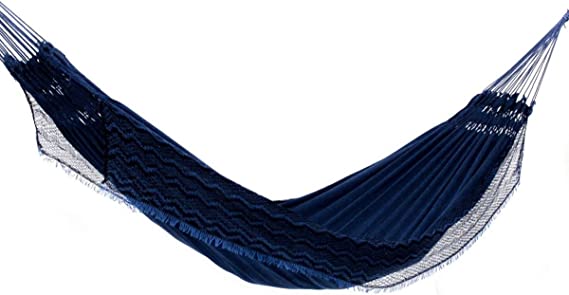 rede-de-dormir-jeans-mesclado-azul-com-preto - Imagem