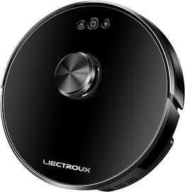 robo-aspirador-de-po-liectroux-xr500-aspira-e-passa-pano-voz-em-portugues-mapeamento-inteligente-armazena-varios-mapas-bivolt-volta-a-carregar-sozinho-compativel-com-alexa-preto - Imagem